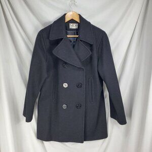 Mario De Pinto MDP Women's Pea Coat Double-Breasted Long Sleeve Size XL